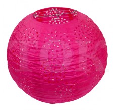 Бумажный фонарик с рисунком розовый 25 см. 0924-22